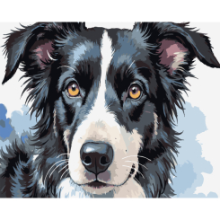 Товары для рисования - Картина по номерам Strateg Собачий портрет 40 х 50 (VG038)