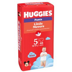 Подгузники - Подгузники-трусики Huggies Little Movers для мальчиков 5 M-Pack 12-17 кг 48 x 2 шт (5029054568163)