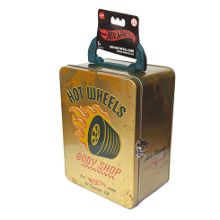 Паркинги и гаражи - Винтажный контейнер Hot Wheels для 18 машинок золотистый (HWCC22G)