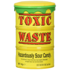 Сладости - Жевательные конфеты Toxic Waste Желтая бочка (89894834106)