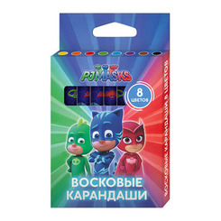 Товари для малювання - Олівці воскові кольорові PJ Masks 8 кольорів (120259)