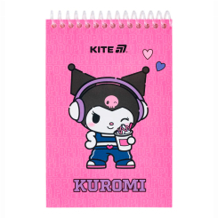 Канцтовары - Блокнот Kite Kuromi A6 (HK25-196-2)