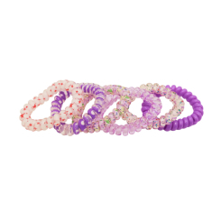 Бижутерия и аксессуары - Набор резинок-пружинок для волос Qunxing фиолетовый (FG240116009L/5)