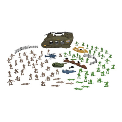 Фігурки чоловічків - Набір солдатиків Chap Mei Soldier force Вантажний гелікоптер із армією (545036)