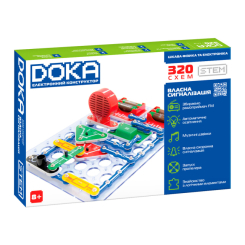 Наукові ігри, фокуси та досліди - Набір для дослідів DOKA Електронний конструктор 320 схем (D70707)