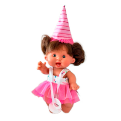 Пупсы - Пупс Nines d'Onil Special happy birthday с розово-белой пачкой (8435054304972/1)
