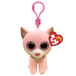 Брелоки - Брелок TY Beanie Boo's Розовый котенок Фиона 12см (35247)