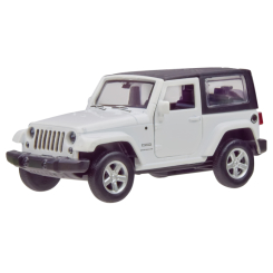 Транспорт і спецтехніка - Автомодель Автопром Jeep Wrangler біла 1:42 (4307/4307-3)