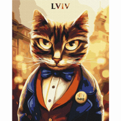 Товари для малювання - Картина за номерами Brushme Котик Мер (BS53424) Товари для малювання - Картина за номерами Brushme Котик Мер (BS53424)