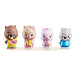 Фігурки тварин - Набір фігурок Klorofil Сім'я бобрів (700303F)