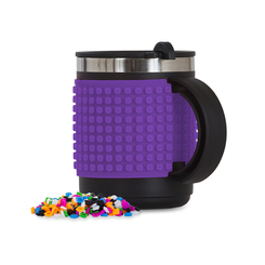 Чашки, стаканы - Термочашка Pixie Crew с пиксельным полем фиолетовая 480 мл (PXN-02-14) (0702811687370)