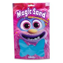 Антистрес іграшки - ​Кінетичний пісок Strateg Magic sand блакитний 500 грамів (39403-3)