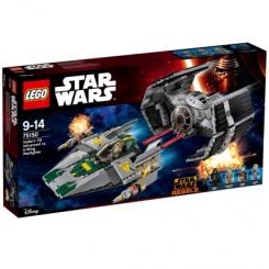 Конструктори LEGO - Конструктор TIE Advanced Вейдера проти винищувача A-Wing Starfighter LEGO Star Wars (75150)