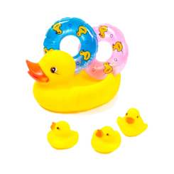 Игрушки для ванны - Игрушка для ванны Lindo Утка спасатель (4890210002613)