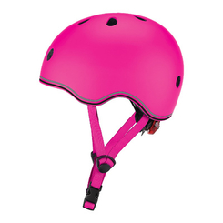 Захисне спорядження - Захисний шолом Globber Evo light рожевий із ліхтариком 45-51 см (506-110)