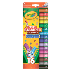 Канцтовары - Набор мини-фломастеров Crayola со штампами (58-8741)