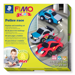 Наборы для лепки - Набор пластики Fimo kids Полицейские авто (8034 29 LY)