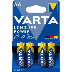 Аккумуляторы и батарейки - Батарейки VARTA High Energy/Longlife Power AA BLI 4 шт алкалиновые (4008496559435)