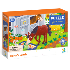Пазлы - Пазл DoDo Обед для лошадки 30 элементов (300684)