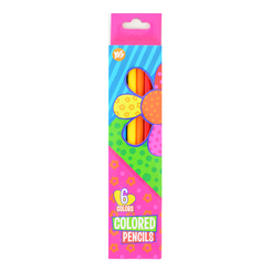 Канцтовари - Кольорові олівці Yes Happy colors 6 штук (290400)