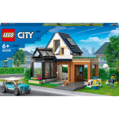 Конструктори LEGO - Конструктор LEGO City Сімейний будинок й електромобіль (60398)
