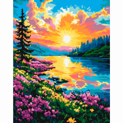 Товари для малювання - Картина за номерами Brushme Весняні барви 40х50 см (BS54233)