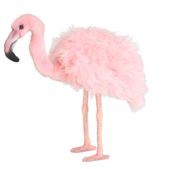 Мягкие животные - Мягкая игрушка Hansa Розовый фламинго 38 см (4806021956809)