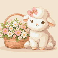 Товары для рисования - Картина по номерам Art Craft Волшебный ягненок 30 х 30 см (15599-AC)