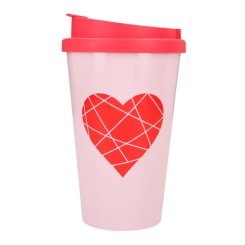 Чашки, стаканы - Стакан Top Model Сердце 350 мл с крышкой (042180/48)
