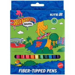 Канцтовары - Набор фломастеров Kite Hot Wheels 12 цветов (HW25-447-2)
