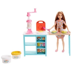 Меблі та будиночки - Набір ляльковий Barbie Сніданок Стейсі (FRH74)