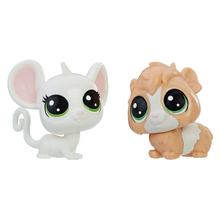 Фигурки персонажей - Набор игрушечный Littlest Pet Shop Парочка зверушек мышонок и свинка (B9389/E0949)