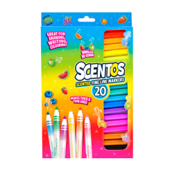 Канцтовары - Набор маркеров Scentos Тонкая линия ароматные 20 цветов (20435)