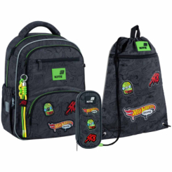 Рюкзаки та сумки - Шкільний набір Kite Hot Wheels (SET_HW26-773M)