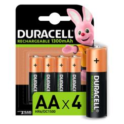 Аккумуляторы и батарейки - Аккумуляторы Duracell AA 1300 МА (5000394044982) 