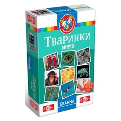 Развлекательные игры - Настольная игра Granna Мемо Животные укр. (82319)