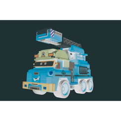 Конструкторы с уникальными деталями - Конструктор Super Wings Small Blocks Buildable Vehicle Set Sparky (EU385011)