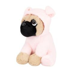 Мягкие животные - Мягкая игрушка Shantou Jinxing Мопс в костюме свинки 20 см (K4202/7)