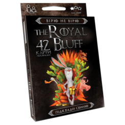 Настільні ігри - Карткова гра "The ROYAL BLUFF" Вірю не вірю Danko Toys RBL-01 укр RBL-01-01U (11576)