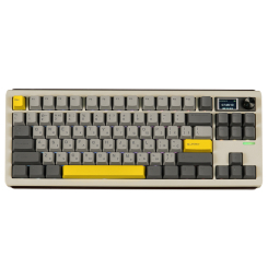 Клавіатура і миші - Клавіатура Epomaker Shadow-S TKL Mulan Switch Hot-Swap LCD Screen RGB White UA (SHS-W-M)