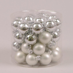 Аксесуари для свят - Кульки скляні Flora D-3 см. 45шт(44549) (MR35683)