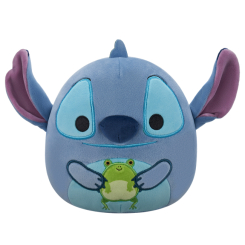 Персонажи мультфильмов - Мягкая игрушка Squishmallows Disney Стич с лягушкой 17 см (SQDI00730)