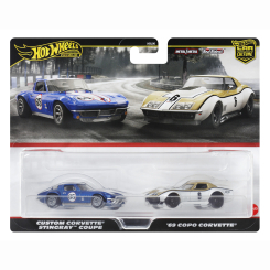 Автомоделі - Набір автомоделей Hot Wheels Car culture Custom Corvette Stingray Coupe і '69 Copo Corvette (HBL96/HRR80) Автомоделі - Набір автомоделей Hot Wheels Car culture Custom Corvette Stingray Coupe і '69 Copo Corvette (HBL96/HRR80)
