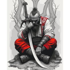 Товары для рисования - Картина по номерам Art Craft Козак с саблей 40 х 50 см (10178-AC)