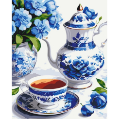 Товари для малювання - Картина за номерами Art Craft Натюрморт у блакитних тонах 40х50 см (12040-AC)