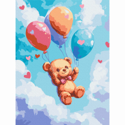 Товари для малювання - Картина за номерами Brushme Веселі кульки 30х40 см (KBS0193)