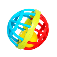 Погремушки, прорезыватели - Погремушка Lindo Мячик Смайл (4890210003467)