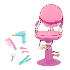 Меблі та будиночки - Ігровий набір Our Generation Крісло для салону фіолетове (BD37414)