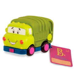 Машинки для малюків - Машинка інерційна Кумедний автопарк Еко-сміттєвоз Battat (BX1498Z)