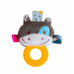 Погремушки, прорезыватели - Погремушка Lindo Бегемотик с прорезывателем (6902170005165)